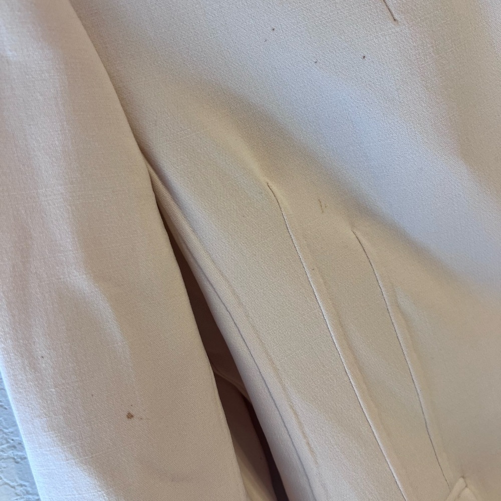 Michael Kors Single Button Tailored Blazer in Beige Size 6 - Picture 4 of 7